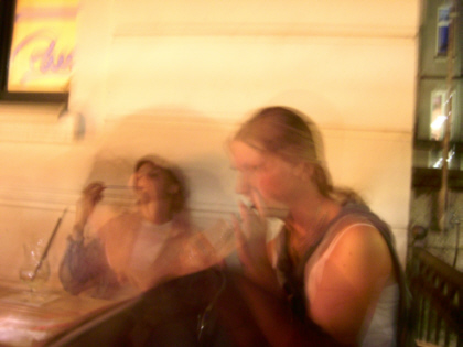 blurred vision of Malin and Tara
