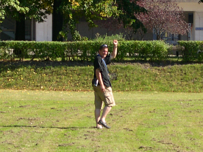 Bye bye, I am going to see what the red star on top of the building is all about