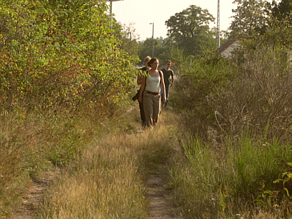 on our way to a new place of work- the latrine