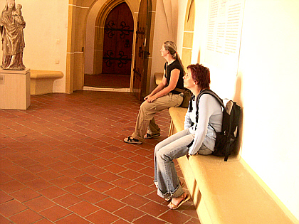 Malin and Tara having a rest